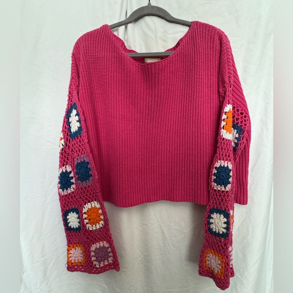 Altar’d State Cropped Sweater - L